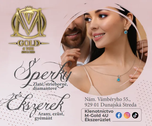 M-Gold 4you Dunajská Streda svadobné obrúčky